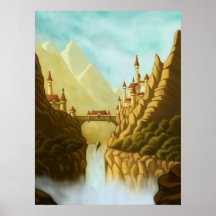 el cuento de hadas se escuda el poster del paisaje