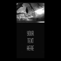El cuervo - nunca más árbol B&W de los rayos de so tarjetas fotograficas