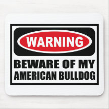El cuidado SE GUARDA de MI DOGO AMERICANO Mousepad Tapete De Ratones