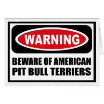 El cuidado SE GUARDA de TERRIERES de PITBULL AMERI Tarjeta