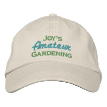 El cultivar un huerto del aficionado de la alegría gorra de beisbol