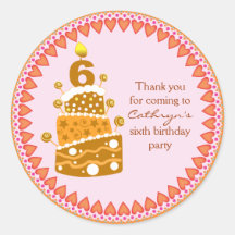 el cumpleaños de los niños le agradece los pegatin