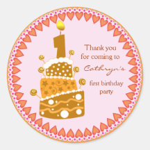 el cumpleaños de los niños le agradece los pegatin