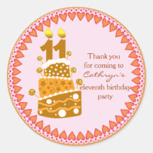 el cumpleaños de los niños le agradece los pegatin