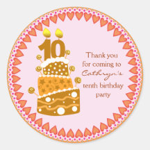 el cumpleaños de los niños le agradece los pegatin
