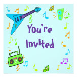 El cumpleaños de Rockin invita Comunicado Personalizado