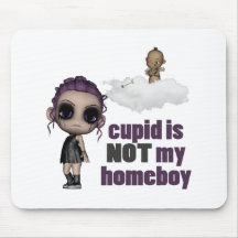 el cupid no es mi chica del punk del homeboy tapetes de ratón