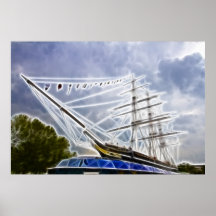 El cutty Sark Greenwich Poster