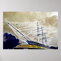 El Cutty Sark Greenwich Poster