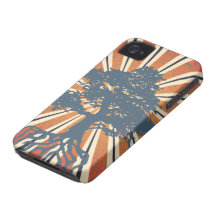 El damasco de Sun del verano de StellaRoot irradia Case-Mate iPhone 4 Protector