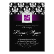 El damasco elegante del boda Jewels blanco negro p Anuncio