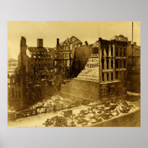 El daño de la inundación 1865 posters