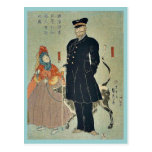 El dar un paseo mercantil americano por Utagawa, S Postal