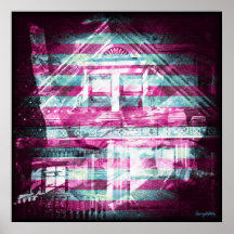 el darkside: casas del victorian de San Francisco Poster