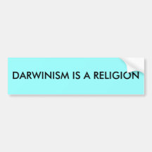 EL DARWINISMO ES UNA RELIGIÓN ETIQUETA DE PARACHOQUE