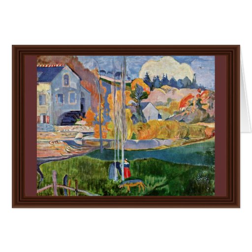 El David-Molino en Pont-Aven de Gauguin Paul Felicitación