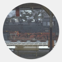 El DB 86457 espera en la estación de Neu Kirchen Pegatinas Redondas