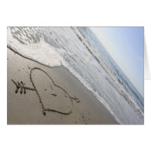 El ♥ de Beachwrite Felicitación