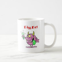 ¡El decir del monstruo me besa! Tazas