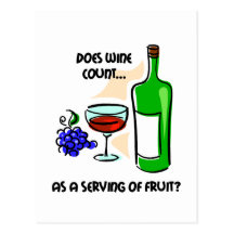 El decir divertido del humor del vino tarjetas postales