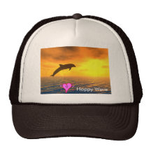 El delfín salta el gorra