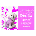 El deseo del navidad del caniche personaliza invitación