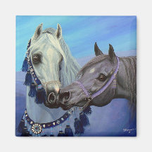 El desierto Jewels el imán cuadrado de los caballo