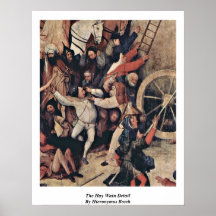 El detalle de Wain del heno de Hieronymus Bosch Poster