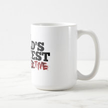 El detective más grande del mundo tazas de café