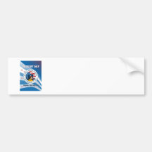 El día americano del patriota recuerda el poster 9 etiqueta de parachoque