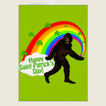 El día Bigfoot de St Patrick tarjetas