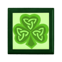 El día céltico de San Patricio del trébol Caja De Recuerdo