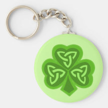 El día céltico de San Patricio del trébol Llavero
