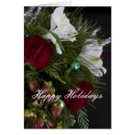 El día de fiesta del navidad florece la tarjeta