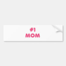 El día de madre de la mamá #1 etiqueta de parachoque