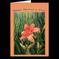 El día de madre feliz - Daylilly tarjetas