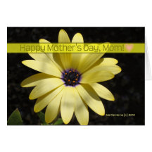 El día de madre - margarita amarilla (2) - tarjeta