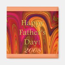 ¡El día de padre feliz! - 2008 Imanes De Nevera