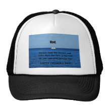 El día de padre feliz al papá gorras