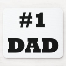 El día de padre feliz - numere a 1 papá - papá #1 tapetes de ratón