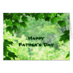 El día de padre frondoso tarjetas