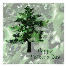 El día de padre: Silueta verde del árbol Fotografías