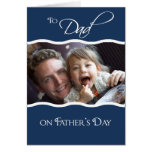 El día de padre - tarjeta de la foto tarjetas