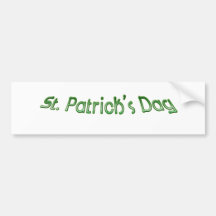 El día de San Patricio - subtítulo Pegatina De Parachoque