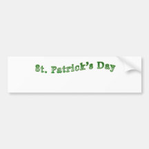 El día de San Patricio - subtítulo Pegatina De Parachoque