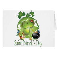 El día de San Patricio Tarjetón