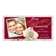 El día de San Valentín - ahorre las tarjetas de la Tarjeta Fotografica Personalizada