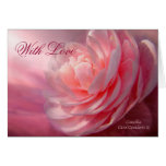 El día de San Valentín ArtCard de la camelia Tarjetas