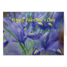 El día de San Valentín ArtCard del ramo del iris Tarjeta