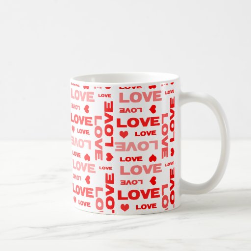 El día de San Valentín de los corazones del amor Taza